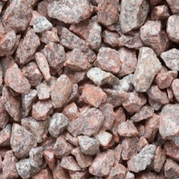 3/4" Red & Black Granite