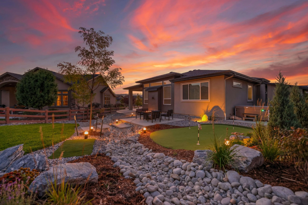 Backyard landscaping